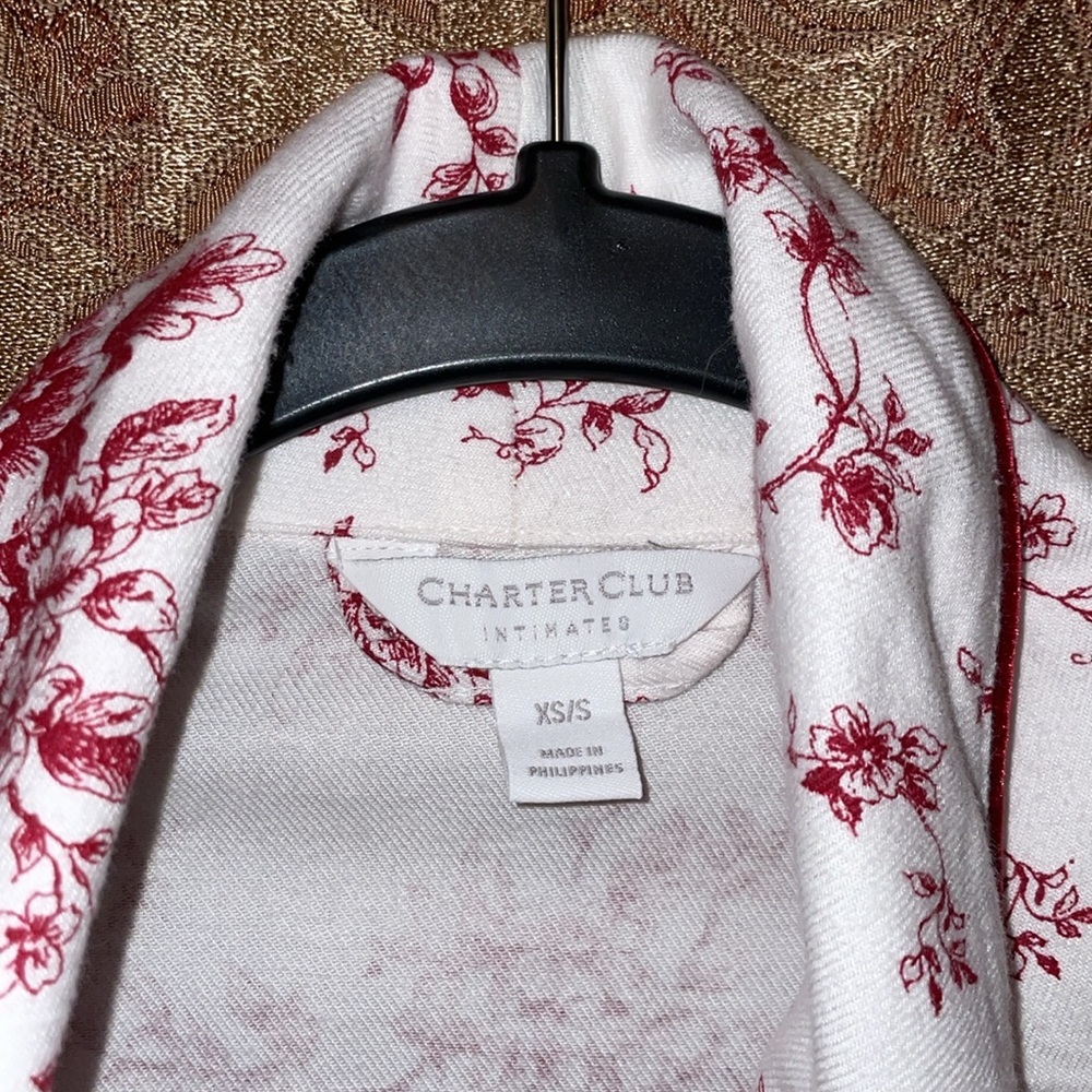 NWT CHARTER CLUB INTIMATES Women’s Floral Print Robe.  Size XS/S. - Picture 4 of 8